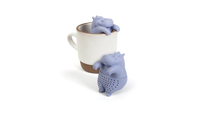 Infuseur à thé hippopotame : boule à thé originale en silicone
